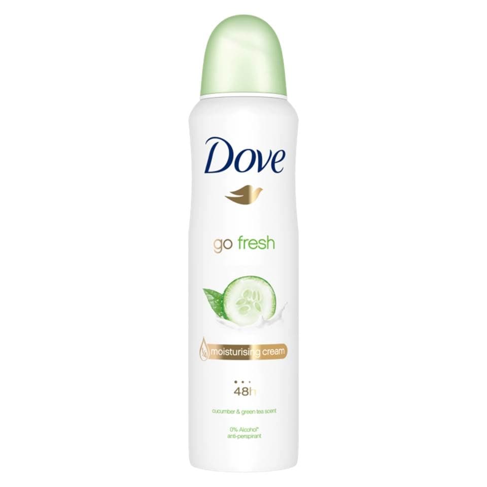 اسپری ضد تعریق داو گو فرش خیار و چای سبز Dove Go Fresh Cucumber & Green Tea Scent حجم 250 میلی لیتر