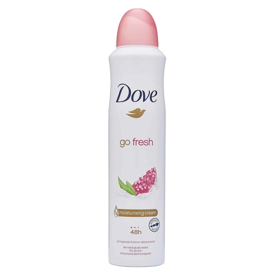 اسپری ضد تعریق داو گو فرش انار و لیمو وِربِنا Dove Go Fresh Pomegranate & Lemon Verbena Scent حجم 250 میلی لیتر