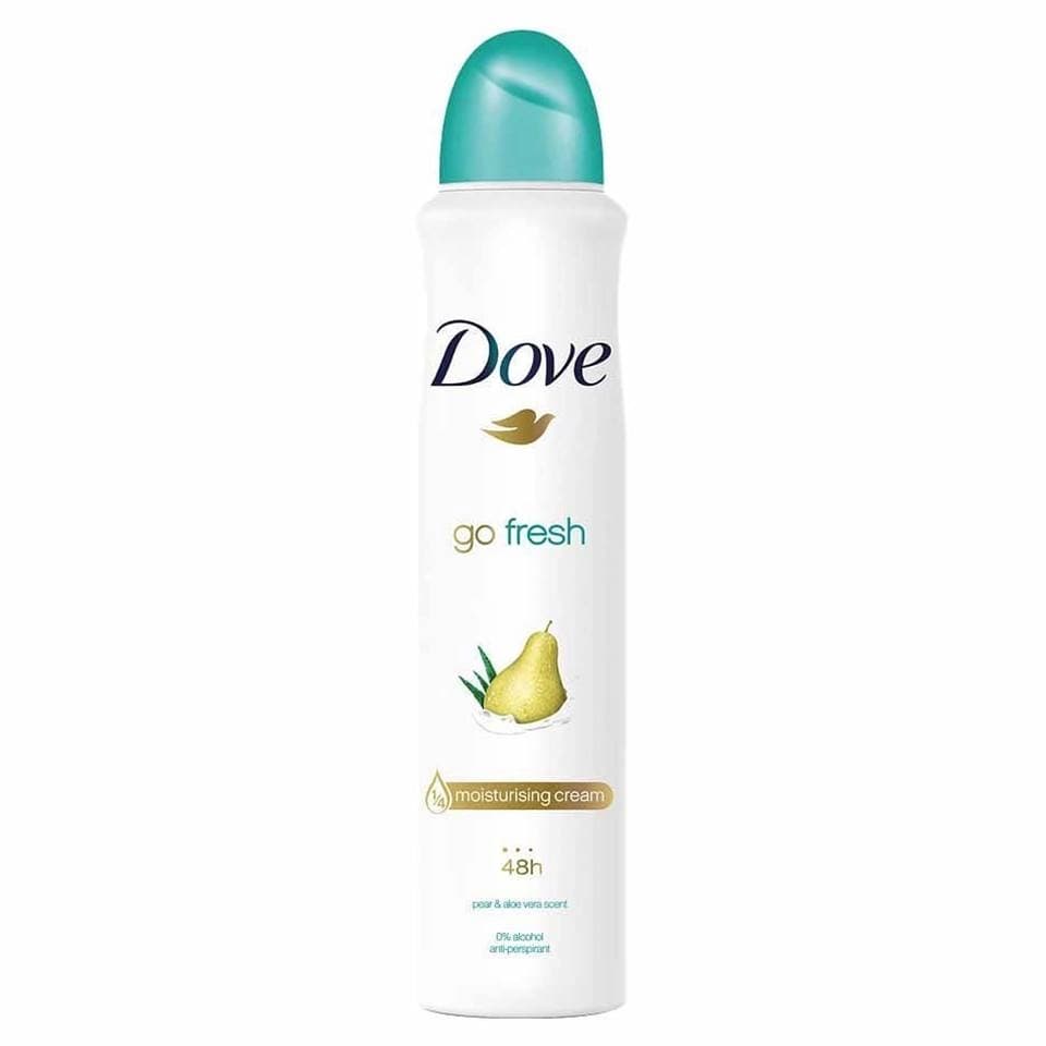 اسپری ضد تعریق داو گو فرش گلابی و آلوئه‌ورا Dove Go Fresh Pear & Aloe Vera Scent حجم 250 میلی لیتر