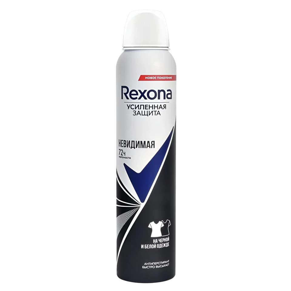 اسپری ضد تعریق 72 ساعته زنانه رکسونا مدل نامرئی Rexona Advanced Invisible Aqua حجم 200 میلی لیتر