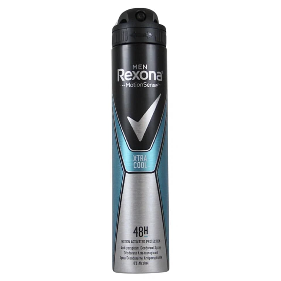 اسپری ضد تعریق 48 ساعته مردانه رکسونا ایتالیا رایحه فوق‌العاده سرد Rexona xtra cool حجم 200 میلی لیتر