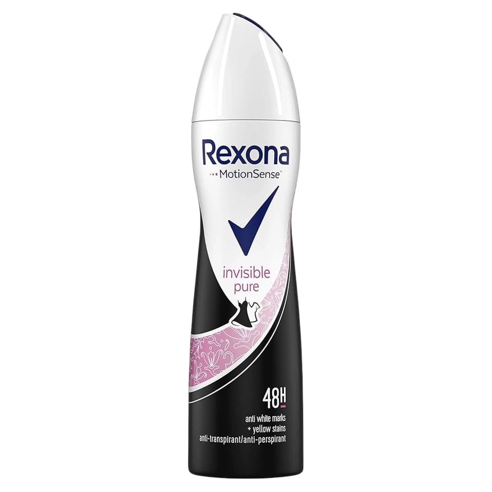 اسپری ضد تعریق 48 ساعته زنانه رکسونا ایتالیا رایحه خالصِ القاپذیر Rexona inducible pure حجم 200 میلی لیتر