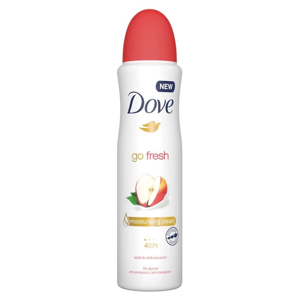 اسپری ضد تعریق داو گو فرش سیب و چای سفید Dove Go Fresh Apple & White Tea Scent حجم 250 میلی لیتر