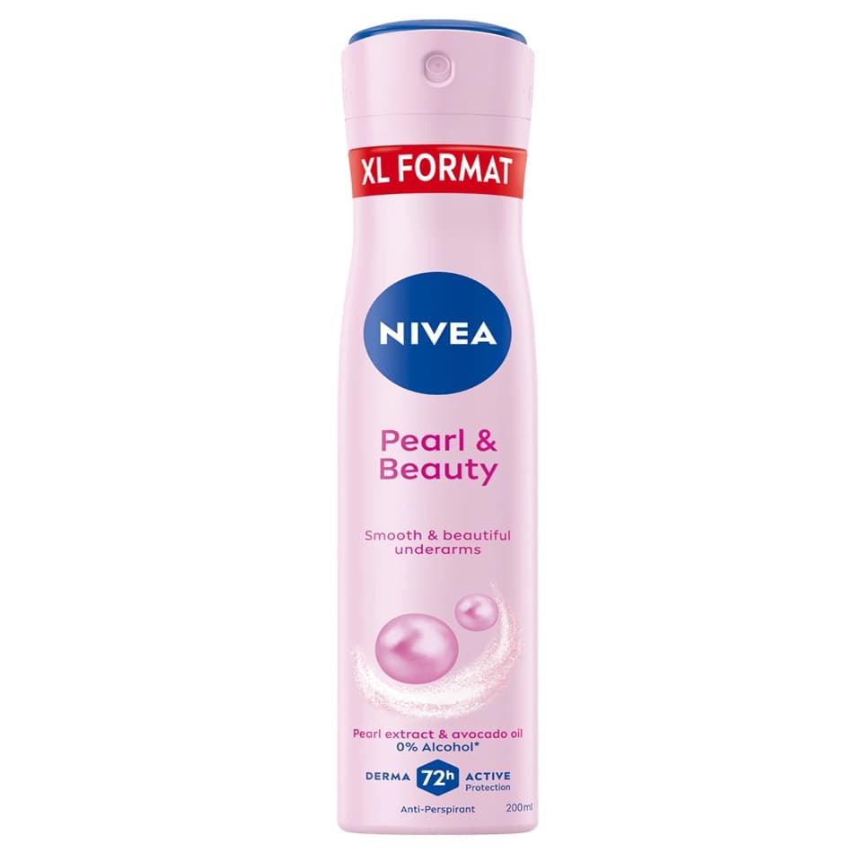 اسپری ضد تعریق 72 ساعته زنانه نیوآ رایحه مروارید و زیبایی NIVEA Pearl & Beauty حجم 200 میلی لیتر